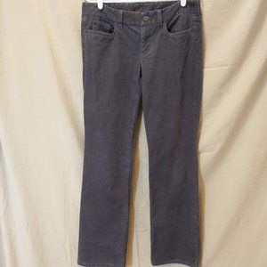 J. Crew Favorite Fit Gray Stretch Corduroy Jeans, size 30R/10